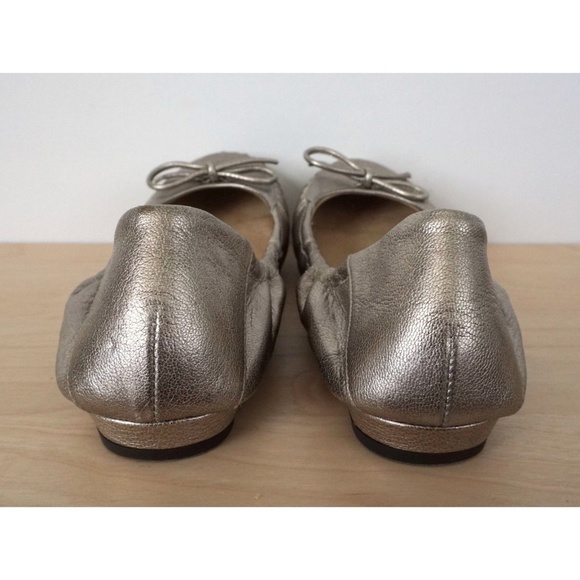 STUART WEITZMAN Bronze Leather Slip On Ballet Flat - Picture 6 of 8